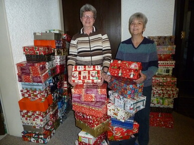 Sammelstelle für die Aktion Weihnachten im Schuhkarton wiedereröffnet