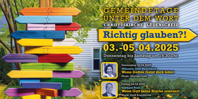 ‚Gemeindetage unter dem Wort‘ vom 3.-5. April