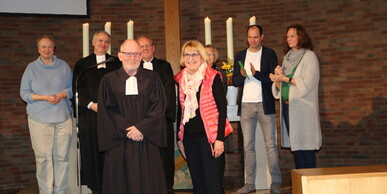 Super­intendent Majoress entpflichtet Hans-Georg und Angelika Ahl