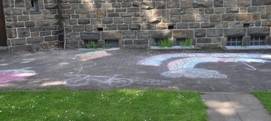 Straßenmalerei statt biblische Geschichten