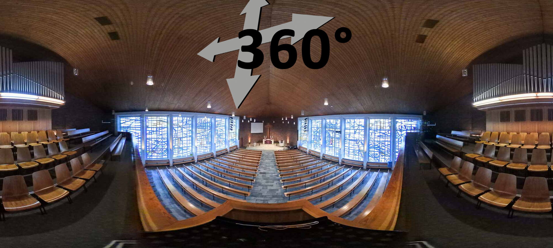 360-Grad-Ansichten unserer Kirchen