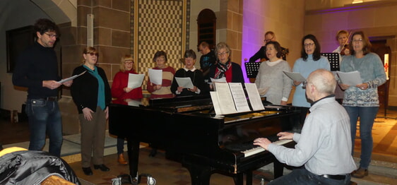 Der Chor der Christuskirche begleitete den Abschlussgottesdienst musikalisch.