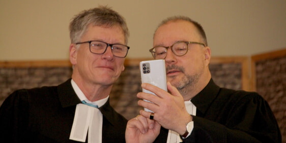 So einfach stellt man auf Außenwahrnehmung. (alle Fotos: Hartmut Damschen)