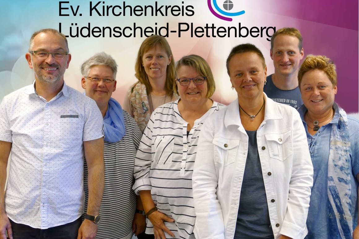 Das Team der Mitarbeitervertretung (v.l.nr.): Dieter Löbel, Sabine Schulte, Doro Klanderman, Uschi Morlinghaus, Britta Däumer, Dirk Schroller, Gunda Seckelmann