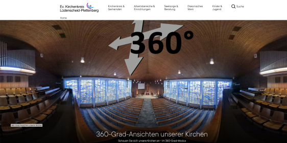 Auf der Synode wurde die neue Homepage des Kirchenkreises – www.evangelisch-im-sauerland.de – vorgestellt. Sie soll modernes Design mit einer guten Übersichtlichkeit und informativem Service verbinden (Grafik: EKKLP)