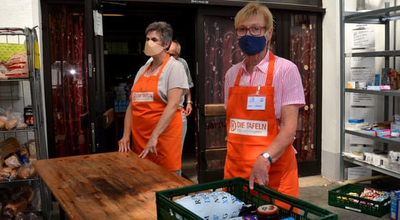 Die nächste Ausgabe der Tafel findet am Donnerstag, 15. Oktober, statt. Zuvor können am Mittwoch, 14. Oktober (9 bis 12 Uhr) Lebensmittelspenden am Sozialzentrum Halle für Alle abgegeben werden. Foto: dw/Wolfgang Teipel