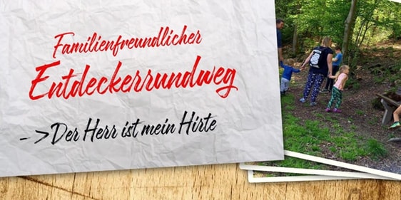 Psalm 23 auf einem Wanderweg entdecken - Vikarin Katjana Pogorzelski lädt insbesondere Familien zu diesem Erlebnis ein. (Grafik: kp)