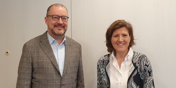 Claudia Latzel-Binder war als neue Ansprechpartnerin der MÖWe zu Besuch im Ev. Kirchenkreis Lüdenscheid-Plettenberg. (Foto: EKKLP)