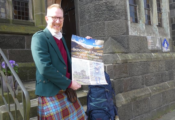 Pfarrer Sebastian Schultz, der selbst Schottland-Fan ist, lädt zur Schottland-Freizeit ein – einer der schönsten Trekkingwege Europas, Begegnungen miteinander und Gespräche über Gott und die Welt machen diese Zeit zu einem besonderen Erlebnis. (Foto: Ingrid Weiland)