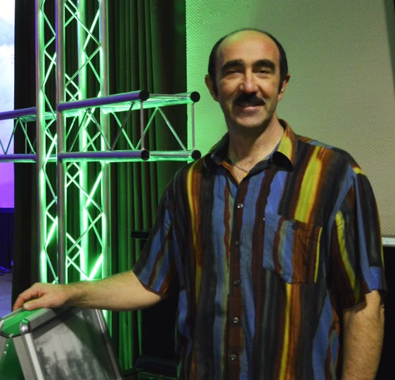 Zoltan Hülle, der diesen Abend verantwortlich organisierte, sah man die Freude über die gelungene Veranstaltung deutlich an. (Foto: Iris Kannenberg)